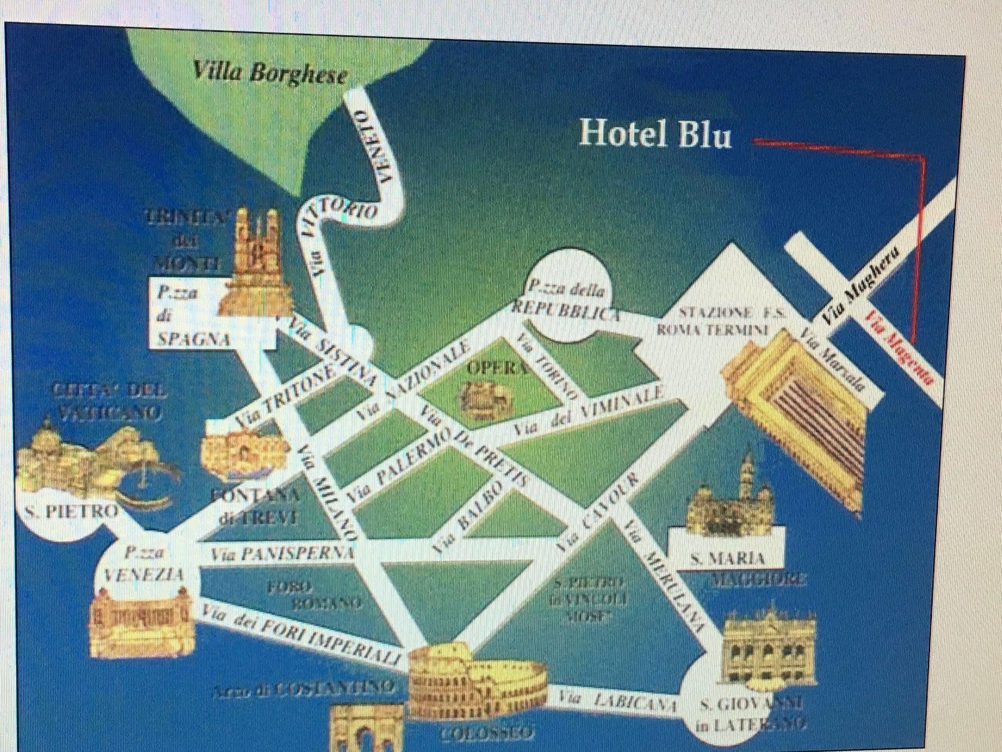Hotel Soggiorno Blu Rome Bagian luar foto